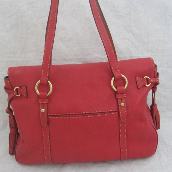 DOONEY & BOURKE red XL Smith Florentine handbag - Picture 6 of 8